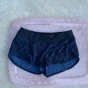 Lululemon Navy & Black Running Shorts 8